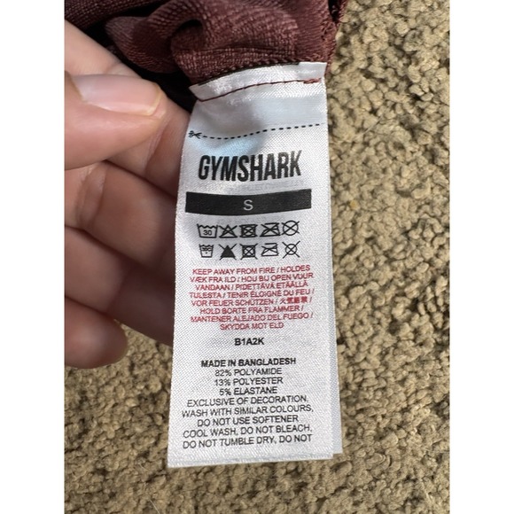 Gymshark Adapt Camo Seamless Leggings Women Small Plum Brown/ Burgandy Brown - Picture 3 of 9